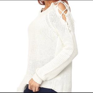 Lace Up Sweater